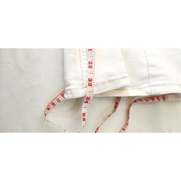 Free People Penny Pull On Flare Jeans Ivory White Stretch 31 - Picture 7 of 9